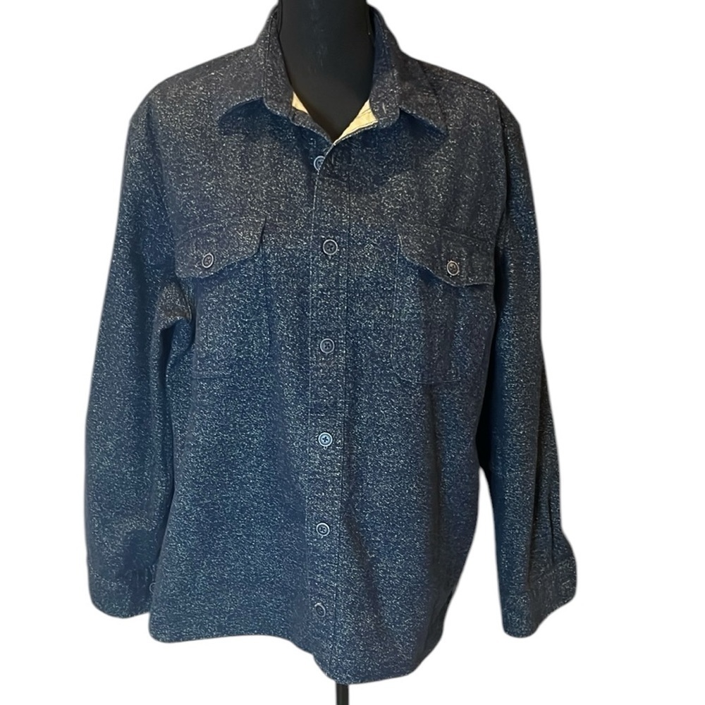 Freedom Foundry Mens heavy-duty Long Sleeve Shirt with Textured Fabric Large